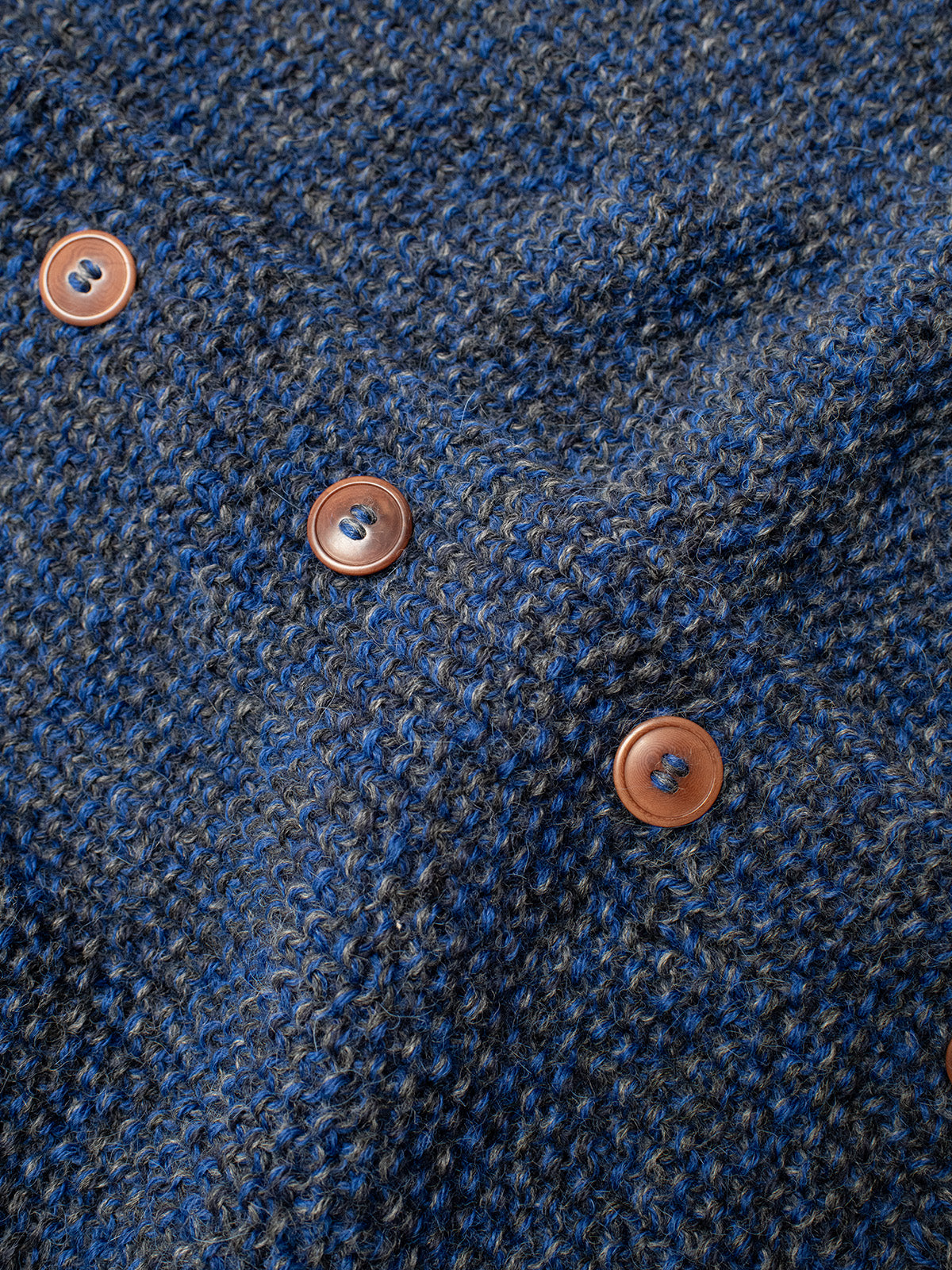 ERIN / HAND KNIT / BLUE MELANGE