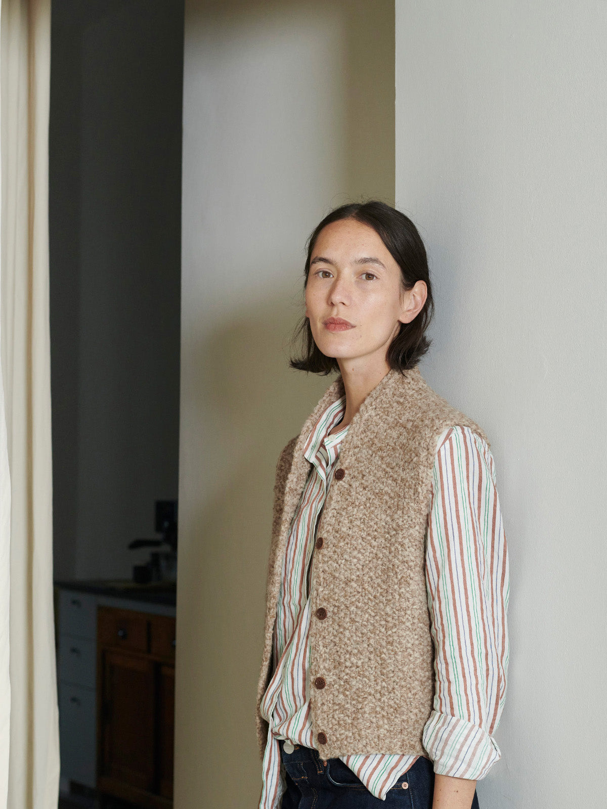 
            EBBA / HAND KNIT / SAND MELANGE