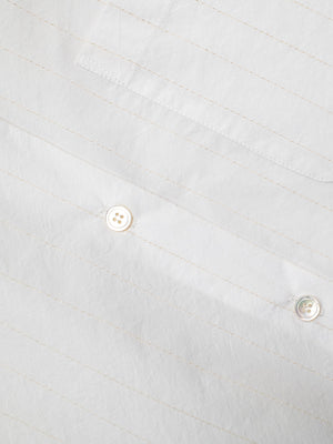 FERNANDA / WHITE WITH GOLDEN STRIPES