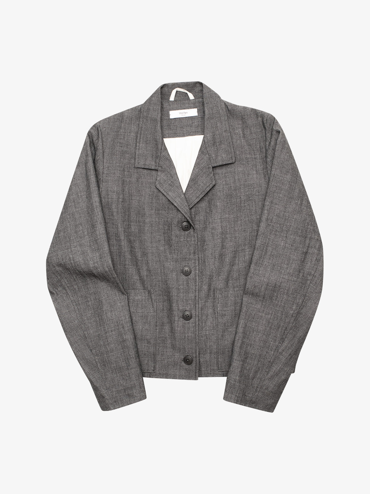 JACKET / GREY JEANS