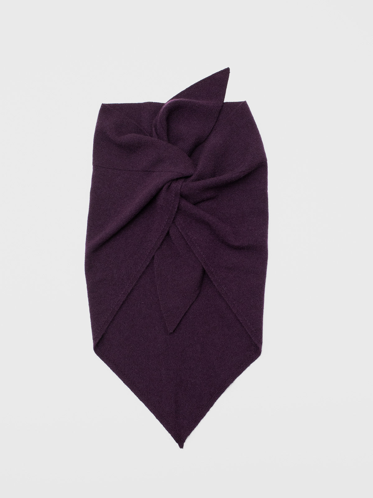 WILLOW / CASHMERE SCARF / EGGPLANT
