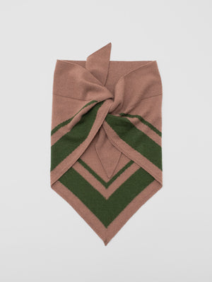 WILLOW / CASHMERE SCARF / ROSÉ-GREEN